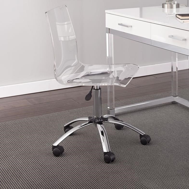 Everett upholstered swivel desk chair shop